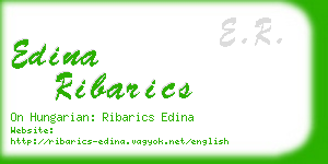 edina ribarics business card